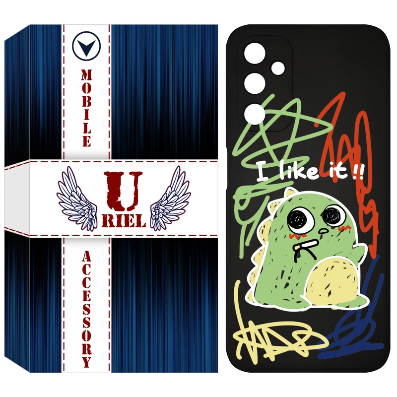 کاور یوریل مدل KSH کد 21 طرح دایناسور نقاش مناسب برای گوشی موبایل سامسونگ Galaxy A14 4G