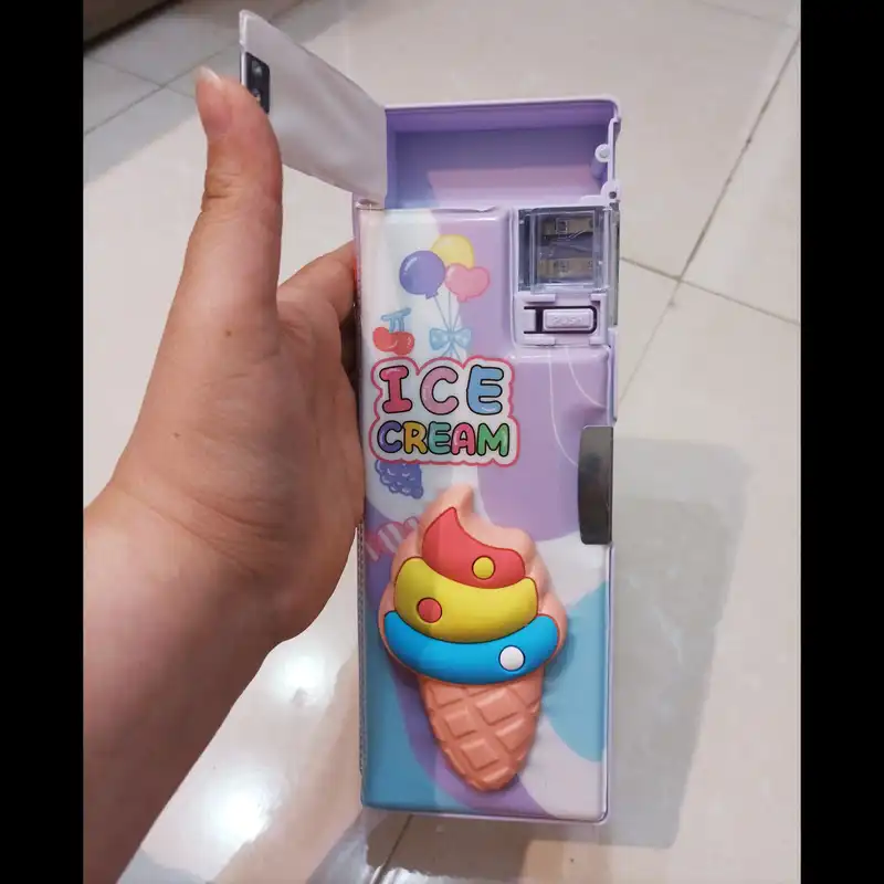 جامدادی مدل کتابی اسکوییشی دار طرح بستنی کد 02