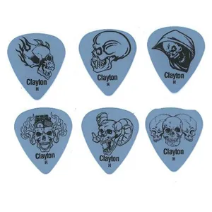 پیک گیتار الکتریک کلایتون مدل هوی Domonic Skulls بسته‌ دوازده عددی