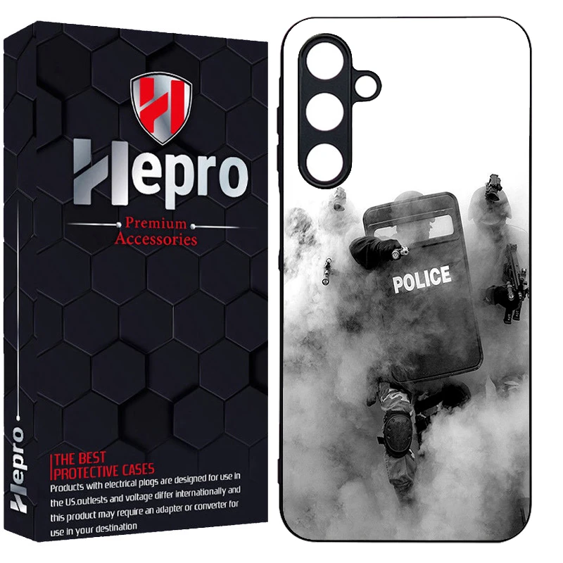 کاور هپرو طرح police کد TPU-136 مناسب برای گوشی موبایل سامسونگ Galaxy A16