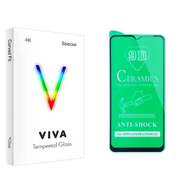 محافظ صفحه نمایش سرامیکی ویوا مدل 4K مناسب برای گوشی موبایل سامسونگ Galaxy A12