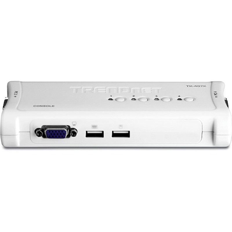 سوییچ KVM  چهار پورت USB ترندنت مدل TK-407K