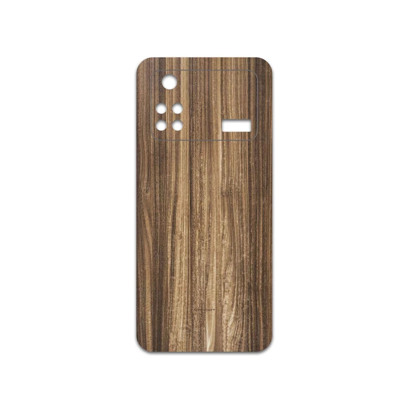 برچسب پوششی ماهوت مدل Light-Walnut-Wood مناسب برای گوشی موبایل شیائومی Poco M4 Pro 4G