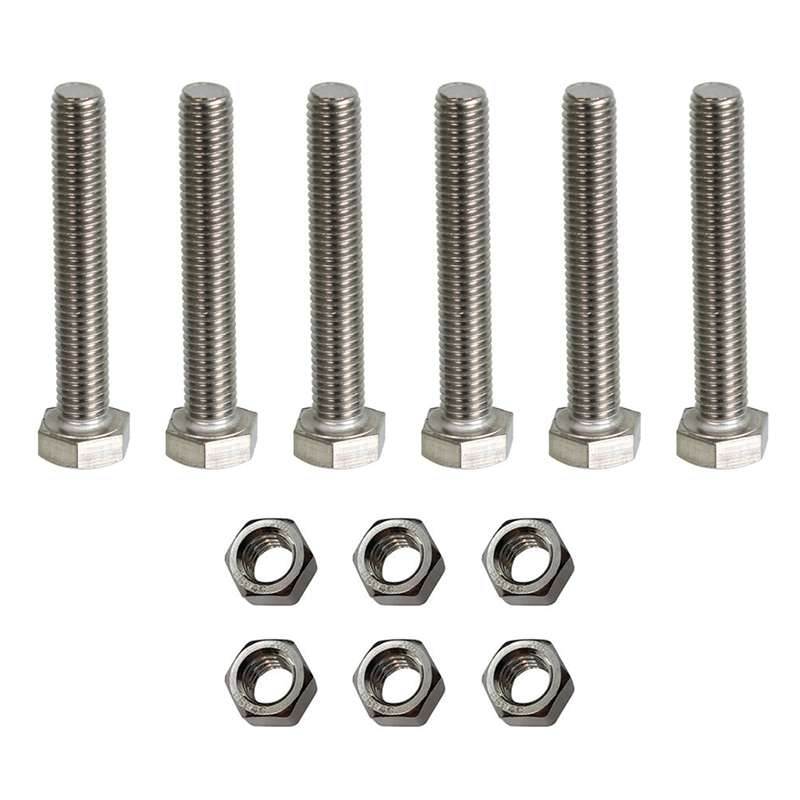 پیچ و مهره مدل Hex-10-70 مجموعه 12 عددی
