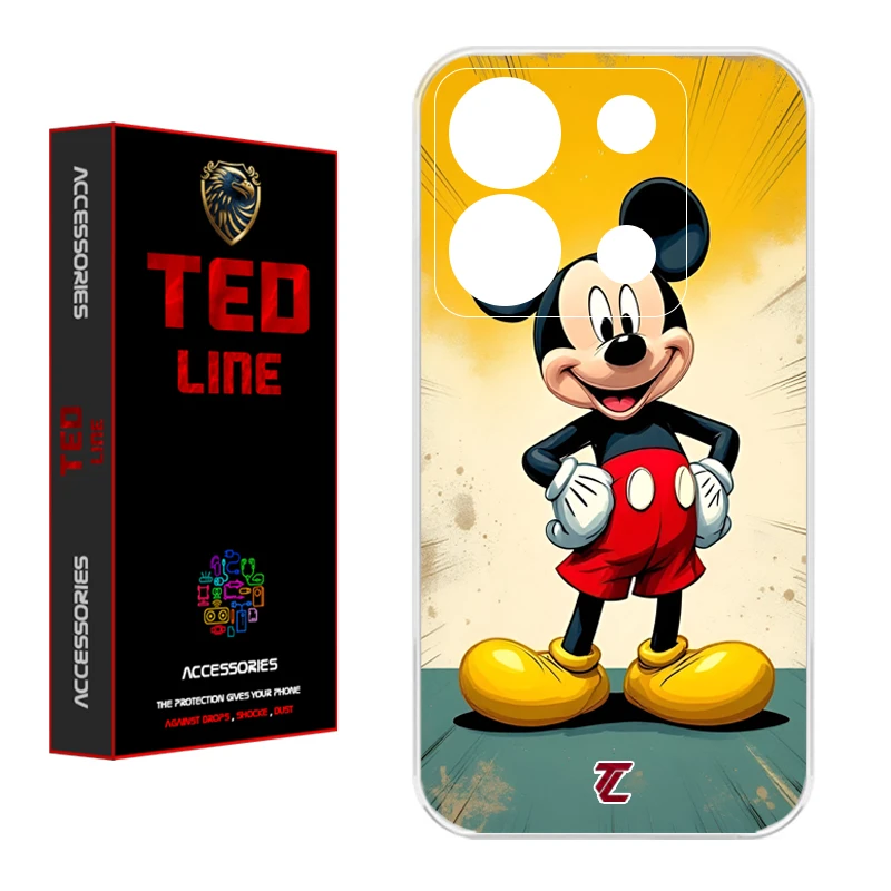 کاور تدلاین طرح میکی موس کد 1144 مناسب برای گوشی موبایل شیائومی Redmi Note 13 Pro 5G / Poco X6