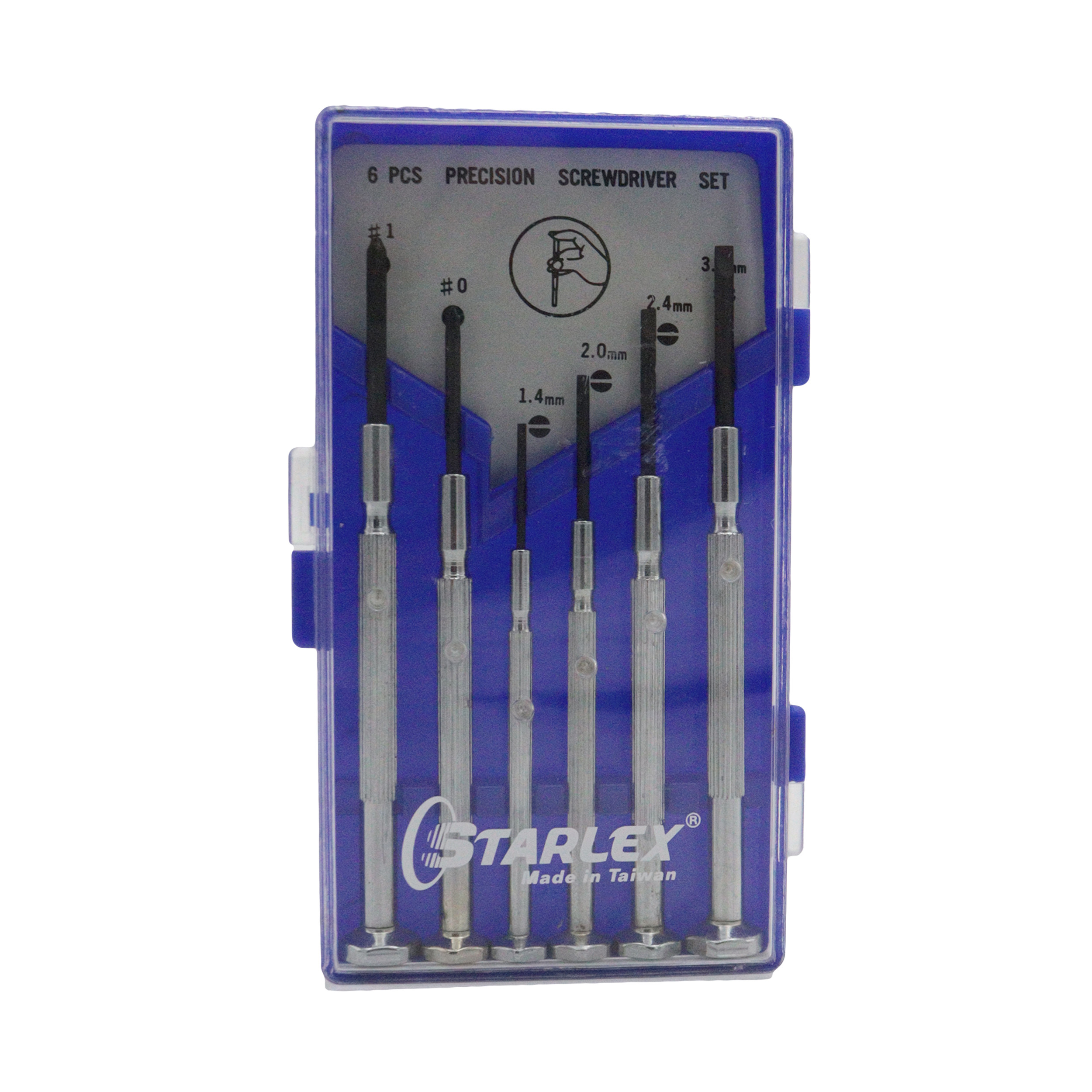 پیچ گوشتی ساعتی استارلکس مدل YP-TAIWAN-6 PCS مجموعه 6 عددی