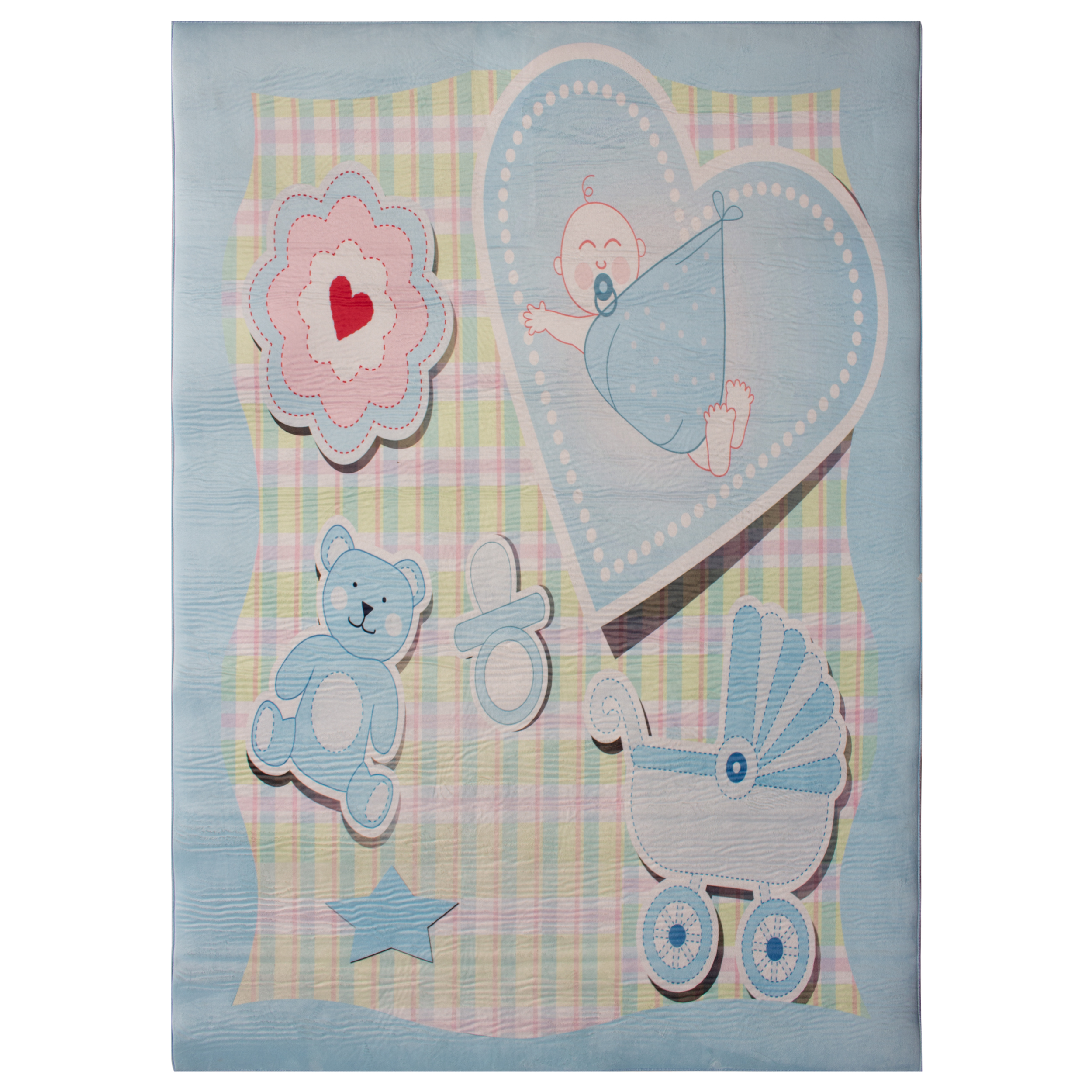 فرش ماشینی جانگل مدل Chubby Baby کد 3D-E5