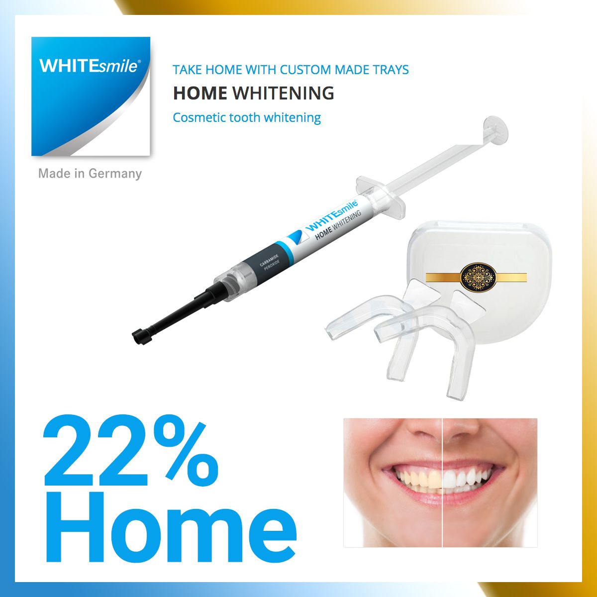 بلیچینگ سفید کننده دندان وایت اسمایل مدل Home22% -  - 2