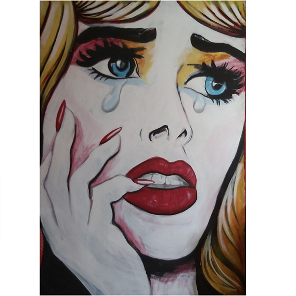 تابلو نقاشی مدل گریه