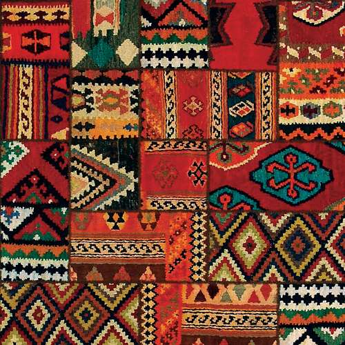 کاغذ کادو طرح گلیم بسته 5 عددی