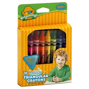 پاستل روغنی 16 رنگ کرایولا مدل Washable Triangular