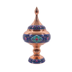 شکلات خوری مسی مدل پایه دار پرداز کد M44 