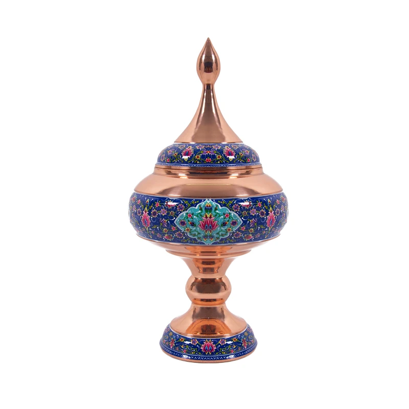 شکلات خوری مسی مدل پایه دار پرداز کد M44 