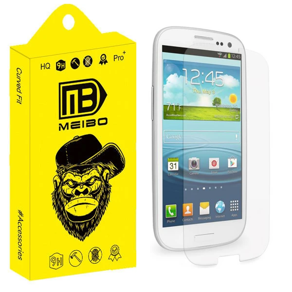 محافظ صفحه نمایش شیشه ای میبو مدل Achromic مناسب برای گوشی موبایل سامسونگ Galaxy S3