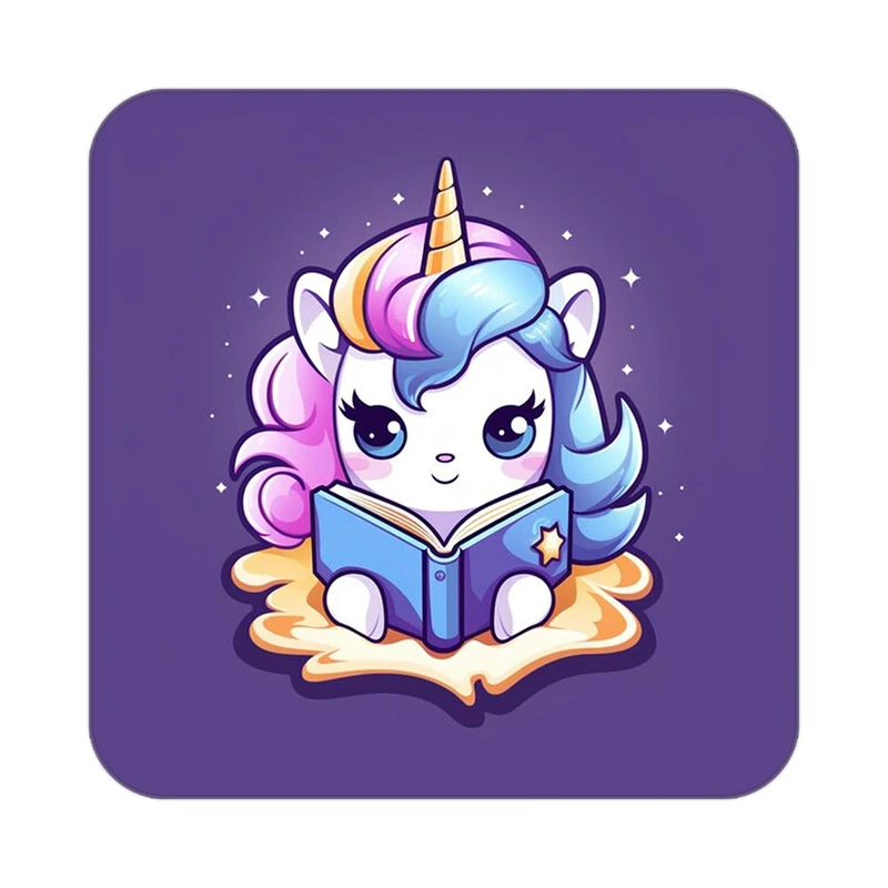 زیر لیوانی کاکتی طرح اسب تک شاخ و یونیکورن مدل mp30050