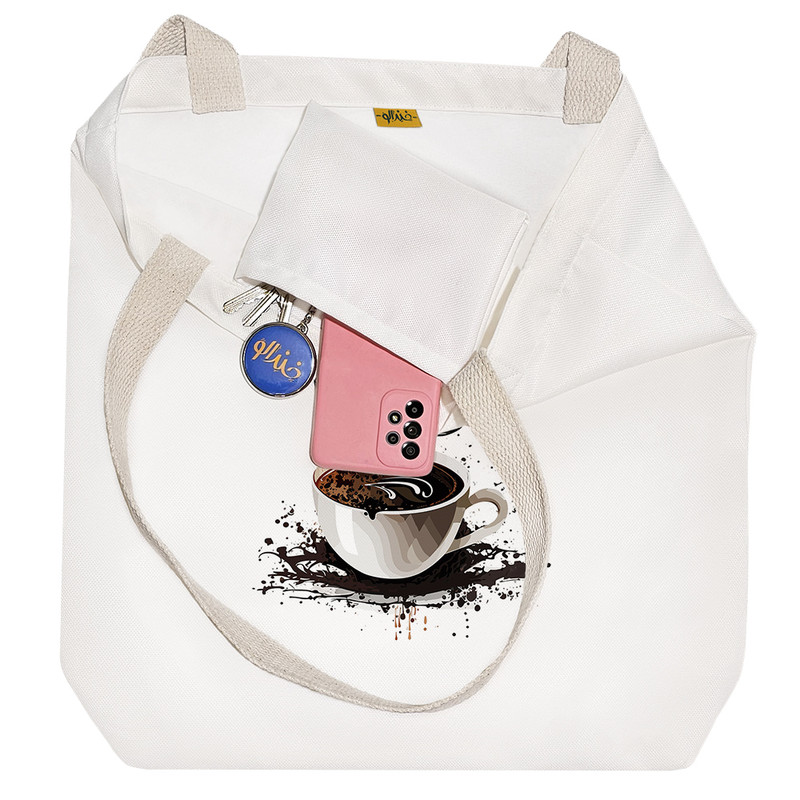 ساک خرید خندالو مدل قهوه کد H1623