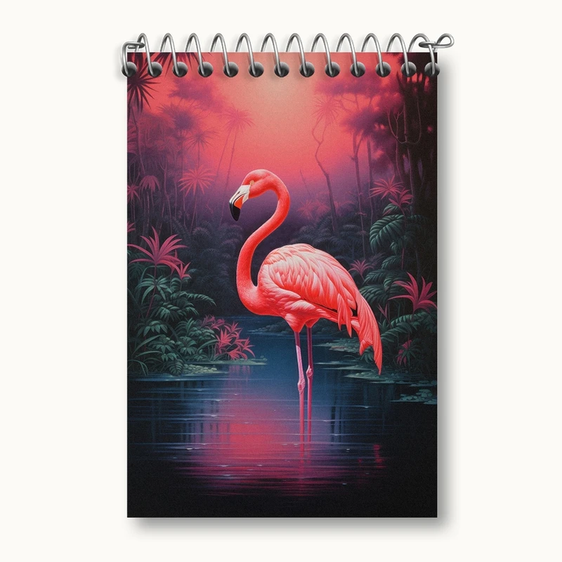 دفتر یادداشت 50 برگ خندالو مدل فلامینگو کد F2684