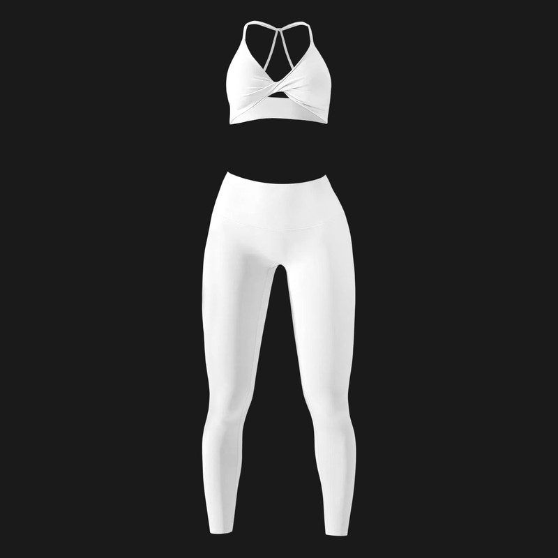 ست نیم تنه و لگینگ ورزشی زنانه مدل M5146