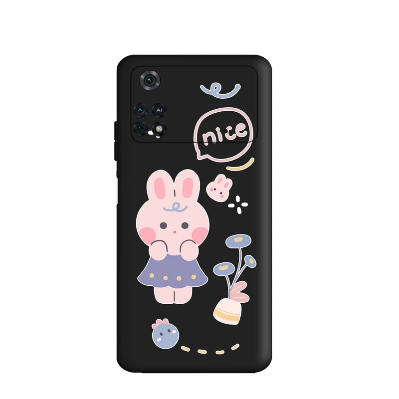 کاور قاب گارد طرح دخترانه ناز کد m5750 مناسب برای گوشی موبایل شیائومی Poco M4 Pro 4G