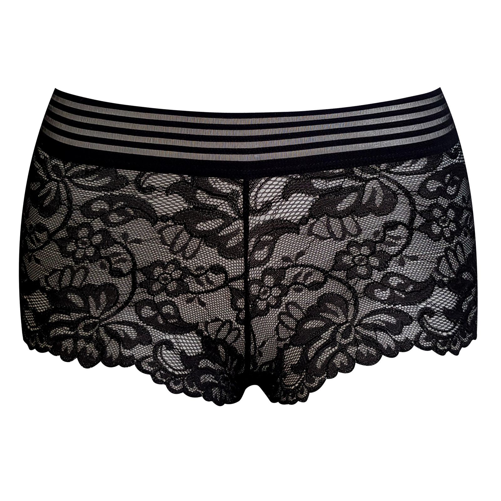 شورت زنانه ماییلدا مدل گیپور کد 4983-2216 رنگ مشکی -  - 1