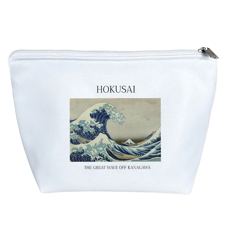 کیف لوازم آرایش دخترانه خندالو مدل موج عظیم کاناگاوا کد H2056