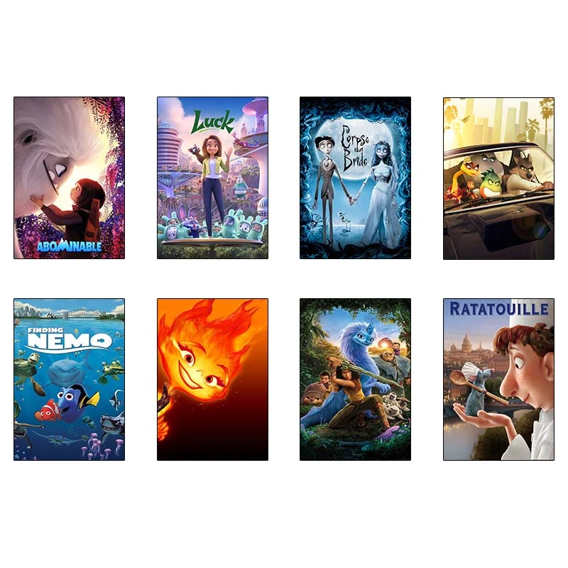 پوستر کارنيکا طرح انیمیشن Animation کد 43735 مجموعه 8 عددی