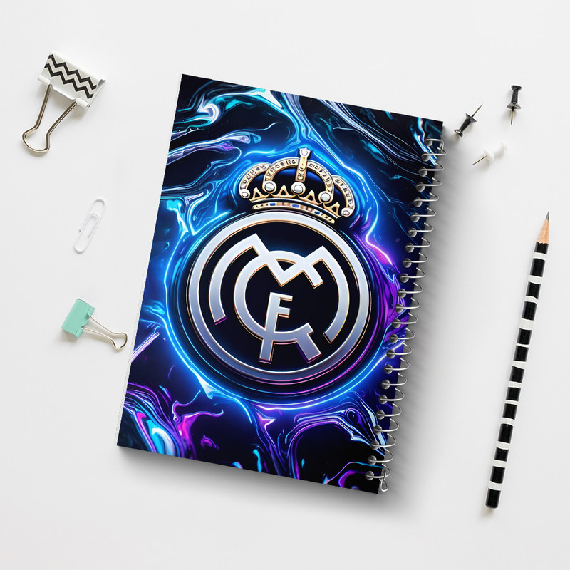 دفتر نقاشی 50 برگ خندالو طرح رئال مادرید (Real Madrid) کد F7178