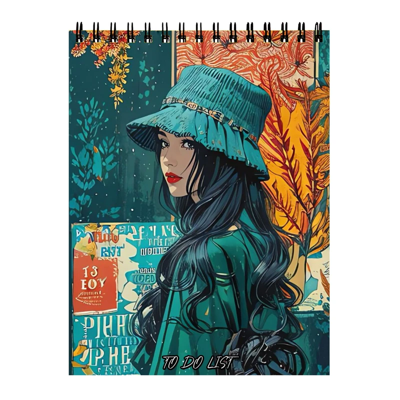 دفتر برنامه ریزی 60 برگ طرح دختر فانتزی کد 38