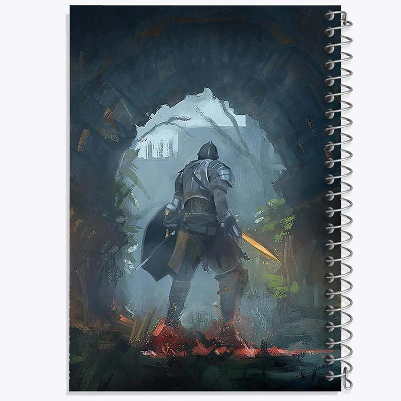 دفتر نقاشی 50 برگ خندالو مدل بازی ارواح شیطانی Demon's Souls کد 28668