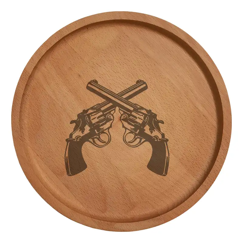 بشقاب چوبی مدل تفنگ 701034