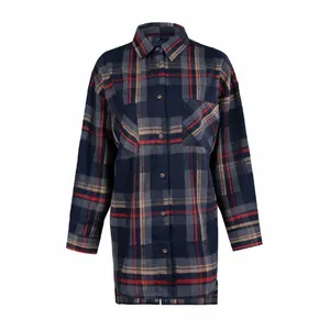 مانتو زنانه آر اِن اِس کد 166154 رنگ سرمه‌ای طوسی