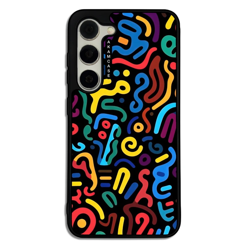 کاور آکام مدل AMC-WSGS23-DOODLE20 مناسب برای گوشی موبایل سامسونگ Galaxy S23