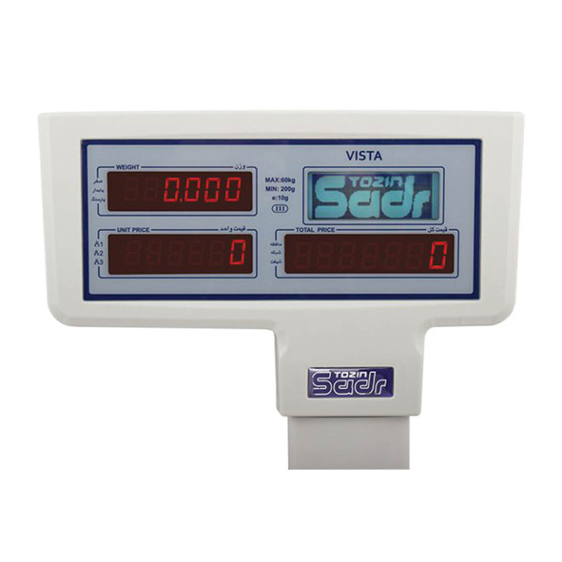 ترازو فروشگاهی توزین صدر مدل VISTA - P 50KG
