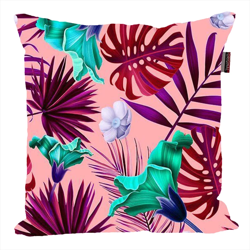 کوسن پاد آفرین مدل فانتزی طرح گل و برگ کد P483