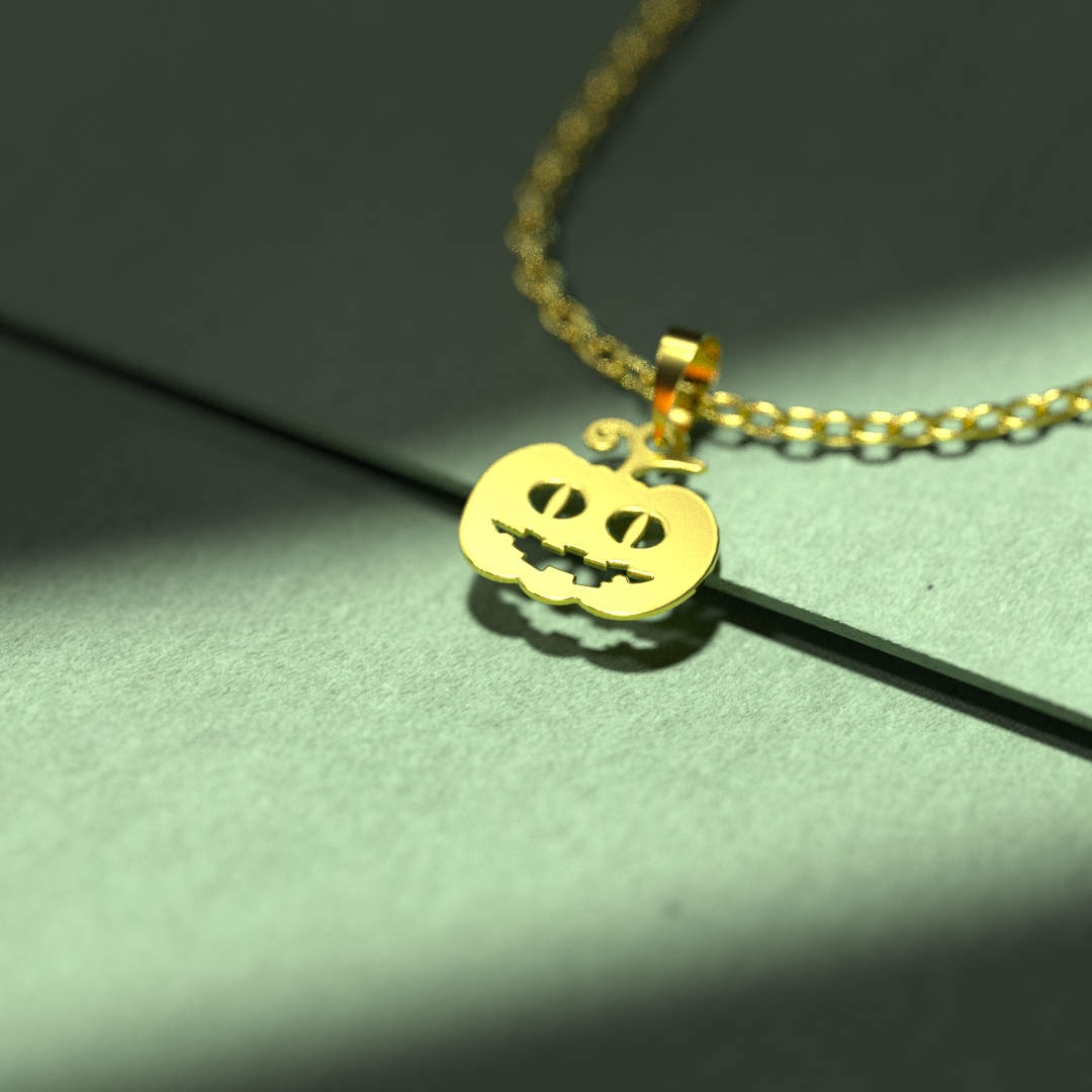 گردنبند طلا 18 عیار زنانه مدوپد مدل هالووین کد G3-1-1069