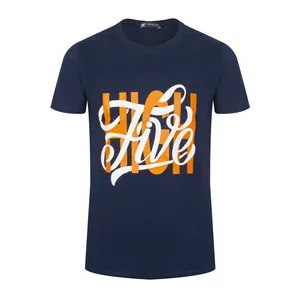 تی شرت آستین کوتاه مردانه ناوالس مدل HIGH FIVE رنگ سرمه ای