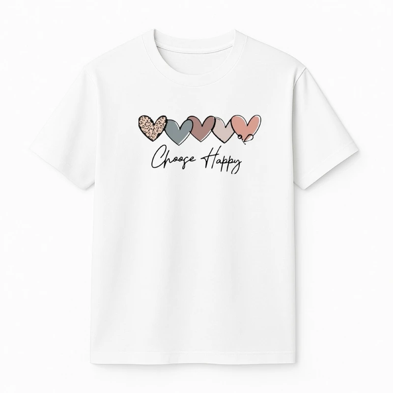 تی‌شرت آستین کوتاه دخترانه مدل قلب