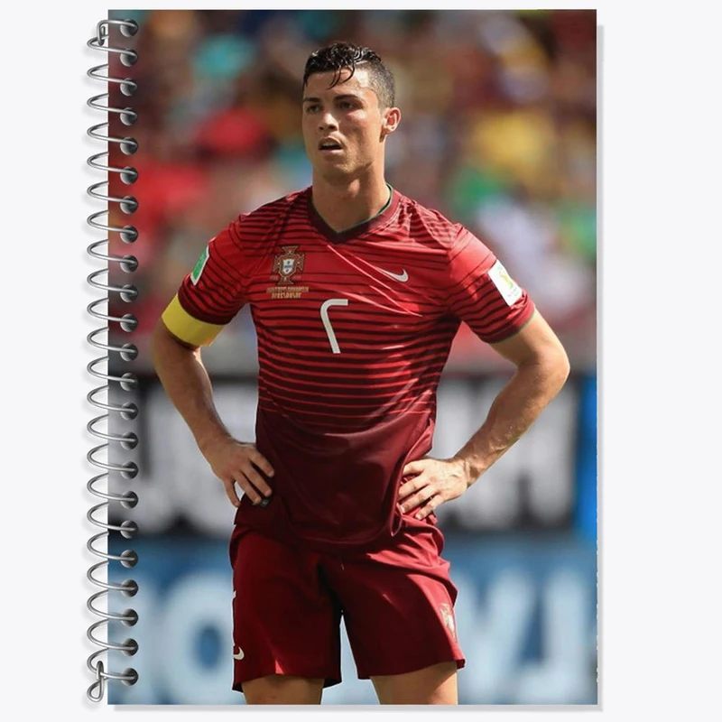 دفتر زبان 50 برگ خندالو مدل سه خط طرح کریستیانو رونالدو کد 13908