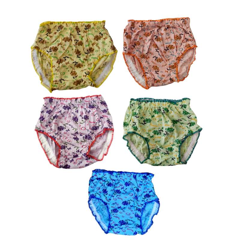 شورت دخترانه مدل گل گلی کد 1 مجموعه 5 عددی