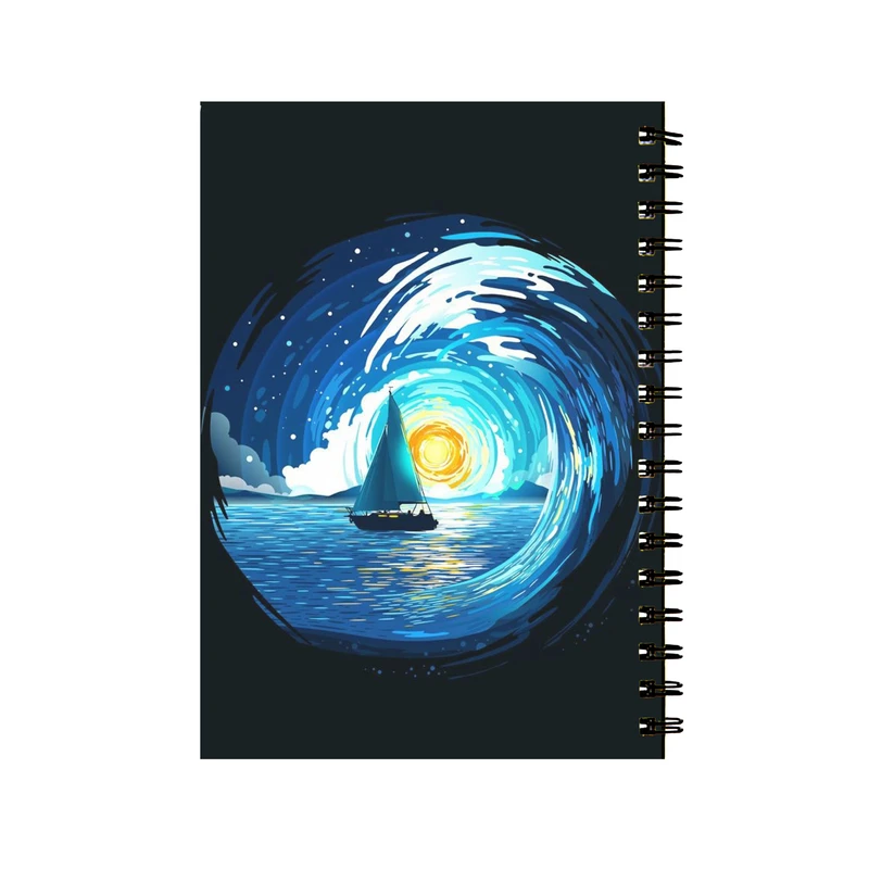 دفتر مشق 50 برگ طرح فانتزی قایق کد 287