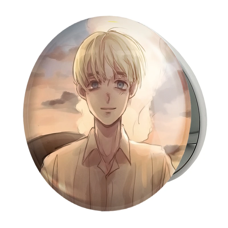 آینه جیبی خندالو طرح ارمین انیمه اتک آن تایتان Attack on Titan مدل تاشو کد 18606