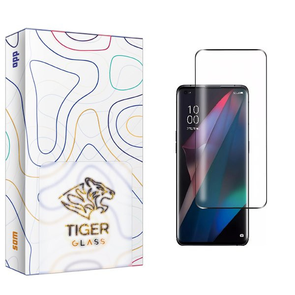 محافظ صفحه نمایش شیشه ای تایگر گلس مدل APL2 curve_nw مناسب برای گوشی موبایل اوپو Reno 10