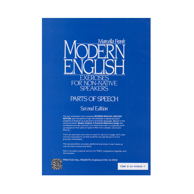 کتاب Modern English Exercises For Non-Native Speakers Part 2 Parts Of Speech Second Edition اثر Marcella Frank انتشارات الوندپویان کتاب Modern English Exercises For Non-Native Speakers Part 2 Parts Of Speech Second Edition اثر Marcella Frank انتشارات الوندپویان