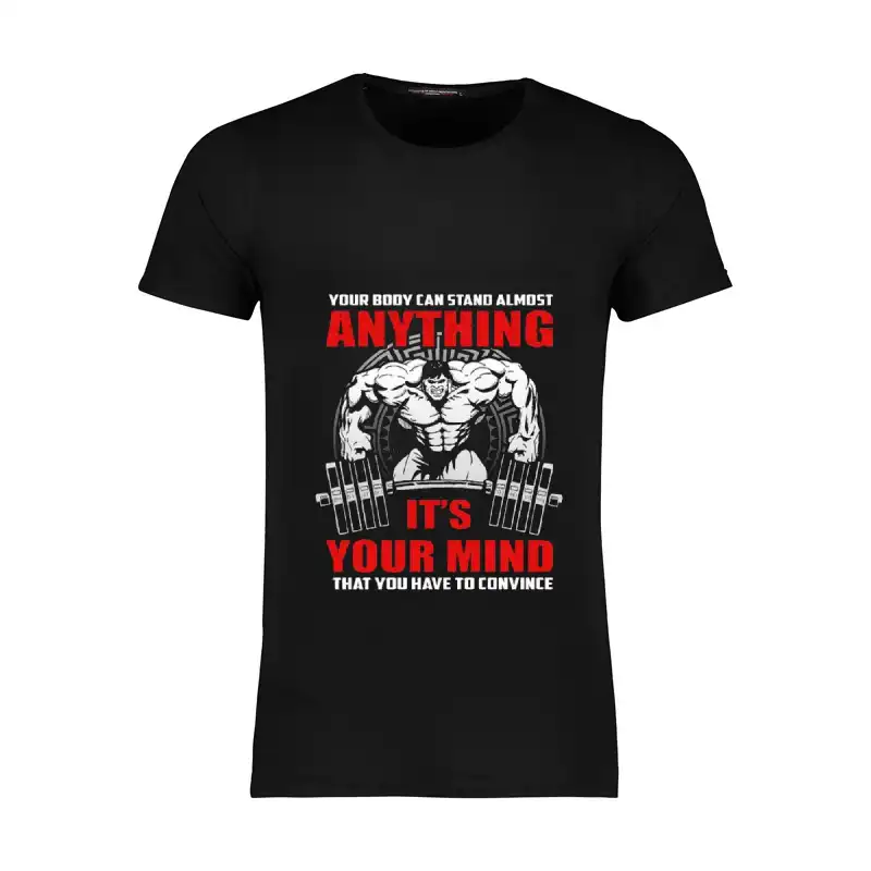 تی شرت ورزشی مردانه مدل انگیزشی چاپ 3