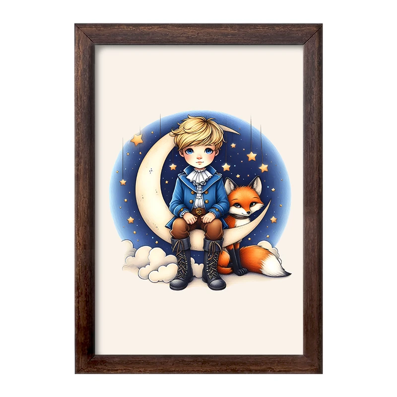 تابلو خندالو طرح شازده کوچولو (The Little Prince) کد F6136