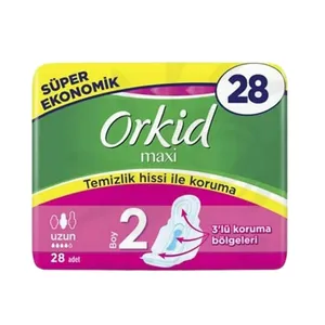 نوار بهداشتی اورکید مدل maxi بسته 28 عددی