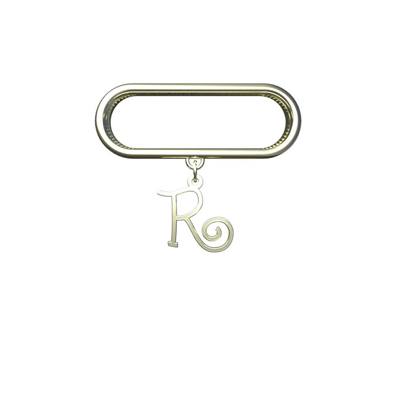 آویز ساعت طلا 18 عیار زنانه مدوپد مدل حرف R کد SL1-1734