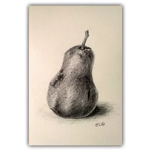 نقاشی طرح گلابی