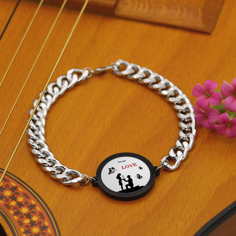 دستبند ناکسیگو مدل Love کد BZ7616 دستبند ناکسیگو مدل Love کد BZ7616