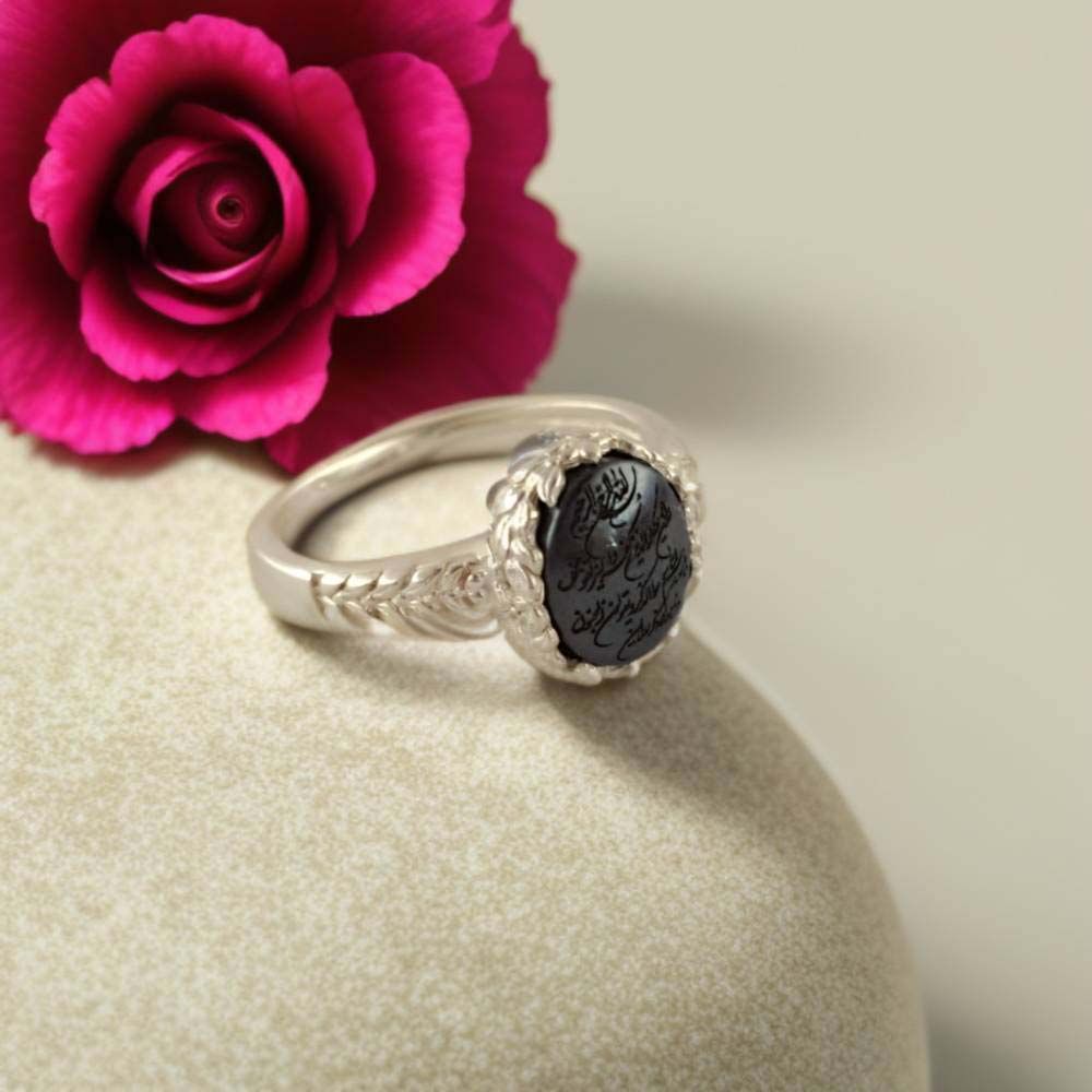 انگشتر نقره زنانه ملک زیور مدل وان یکاد حدید کد 44 -  - 3